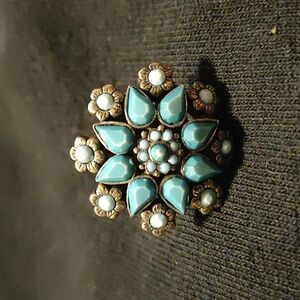 Photo turquoise adjustable fashion ring